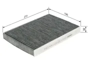 Filter, Innenraumluft BOSCH 1 987 432 311
