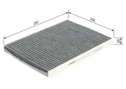 Filter, Innenraumluft BOSCH 1 987 432 312