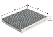 Filter, Innenraumluft BOSCH 1 987 432 315
