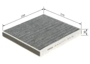 Filter, Innenraumluft BOSCH 1 987 432 319