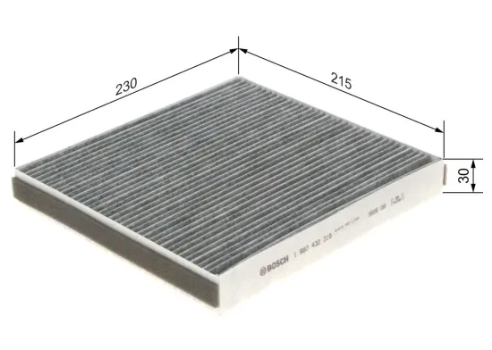 Filter, Innenraumluft BOSCH 1 987 432 319 Bild Filter, Innenraumluft BOSCH 1 987 432 319