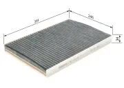 Filter, Innenraumluft BOSCH 1 987 432 337