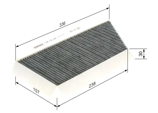 Filter, Innenraumluft BOSCH 1 987 432 348 Bild Filter, Innenraumluft BOSCH 1 987 432 348