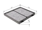 Filter, Innenraumluft BOSCH 1 987 432 363
