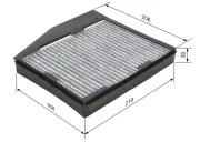 Filter, Innenraumluft BOSCH 1 987 432 365