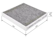 Filter, Innenraumluft BOSCH 1 987 432 368