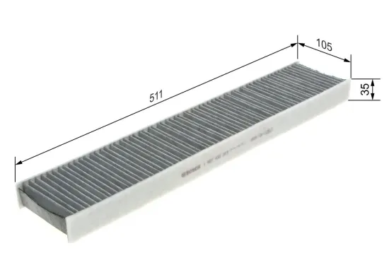 Filter, Innenraumluft BOSCH 1 987 432 373 Bild Filter, Innenraumluft BOSCH 1 987 432 373