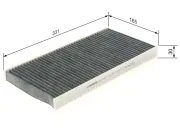 Filter, Innenraumluft BOSCH 1 987 432 376