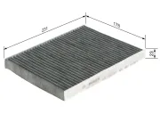 Filter, Innenraumluft BOSCH 1 987 432 377