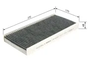 Filter, Innenraumluft BOSCH 1 987 432 406