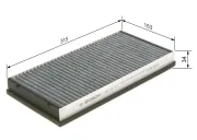 Filter, Innenraumluft BOSCH 1 987 432 407