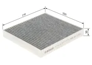Filter, Innenraumluft BOSCH 1 987 432 416