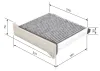 Filter, Innenraumluft BOSCH 1 987 432 426 Bild Filter, Innenraumluft BOSCH 1 987 432 426
