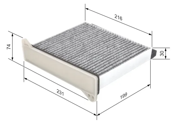 Filter, Innenraumluft BOSCH 1 987 432 426 Bild Filter, Innenraumluft BOSCH 1 987 432 426