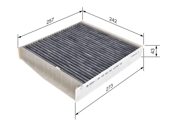 Filter, Innenraumluft BOSCH 1 987 432 464 Bild Filter, Innenraumluft BOSCH 1 987 432 464