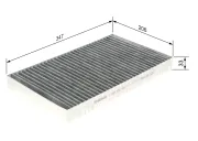 Filter, Innenraumluft BOSCH 1 987 432 495