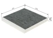 Filter, Innenraumluft BOSCH 1 987 432 499
