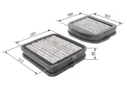 Filter, Innenraumluft BOSCH 1 987 432 533