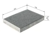 Filter, Innenraumluft BOSCH 1 987 432 538