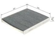Filter, Innenraumluft BOSCH 1 987 432 543