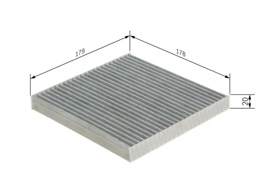 Filter, Innenraumluft BOSCH 1 987 432 566 Bild Filter, Innenraumluft BOSCH 1 987 432 566