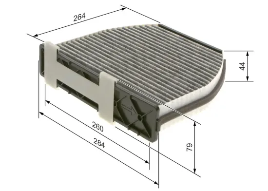 Filter, Innenraumluft BOSCH 1 987 435 001 Bild Filter, Innenraumluft BOSCH 1 987 435 001