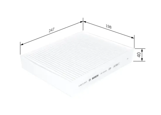 Filter, Innenraumluft BOSCH 1 987 435 003 Bild Filter, Innenraumluft BOSCH 1 987 435 003