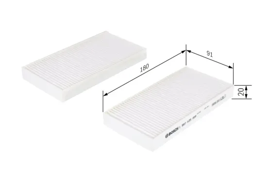 Filter, Innenraumluft BOSCH 1 987 435 008 Bild Filter, Innenraumluft BOSCH 1 987 435 008