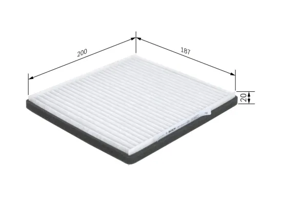 Filter, Innenraumluft BOSCH 1 987 435 013 Bild Filter, Innenraumluft BOSCH 1 987 435 013