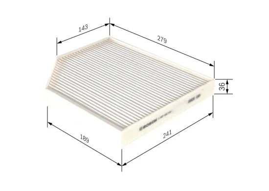 Filter, Innenraumluft BOSCH 1 987 435 016 Bild Filter, Innenraumluft BOSCH 1 987 435 016