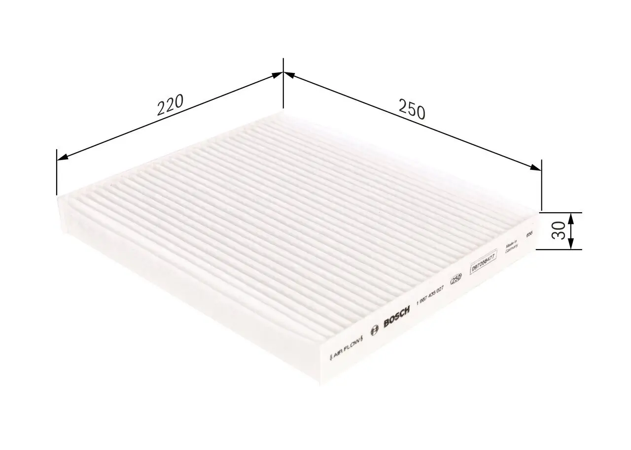 Filter, Innenraumluft BOSCH 1 987 435 027 Bild Filter, Innenraumluft BOSCH 1 987 435 027