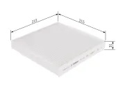 Filter, Innenraumluft BOSCH 1 987 435 069