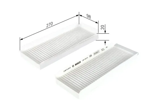 Filter, Innenraumluft BOSCH 1 987 435 074 Bild Filter, Innenraumluft BOSCH 1 987 435 074