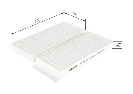 Filter, Innenraumluft BOSCH 1 987 435 077 Bild Filter, Innenraumluft BOSCH 1 987 435 077