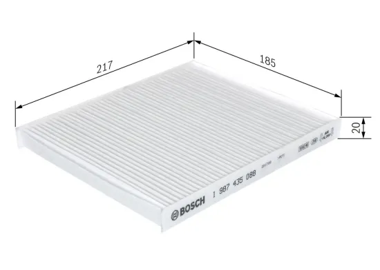 Filter, Innenraumluft BOSCH 1 987 435 088 Bild Filter, Innenraumluft BOSCH 1 987 435 088