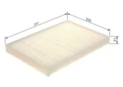 Filter, Innenraumluft BOSCH 1 987 435 105