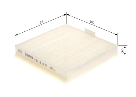 Filter, Innenraumluft BOSCH 1 987 435 106 Bild Filter, Innenraumluft BOSCH 1 987 435 106