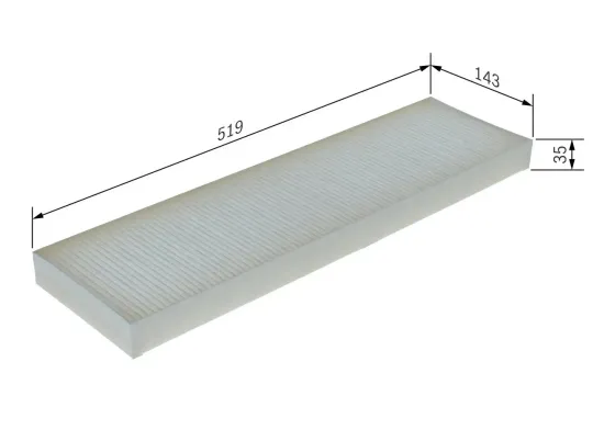 Filter, Innenraumluft BOSCH 1 987 435 109 Bild Filter, Innenraumluft BOSCH 1 987 435 109