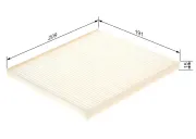 Filter, Innenraumluft BOSCH 1 987 435 114