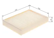 Filter, Innenraumluft hinten BOSCH 1 987 435 121