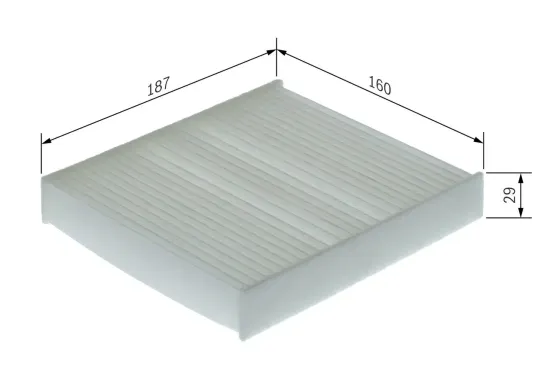 Filter, Innenraumluft BOSCH 1 987 435 168 Bild Filter, Innenraumluft BOSCH 1 987 435 168