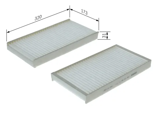 Filter, Innenraumluft BOSCH 1 987 435 184 Bild Filter, Innenraumluft BOSCH 1 987 435 184