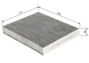 Filter, Innenraumluft BOSCH 1 987 435 511