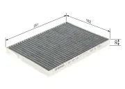Filter, Innenraumluft BOSCH 1 987 435 529