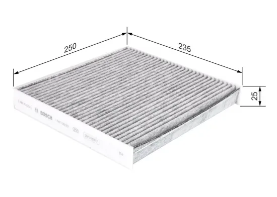 Filter, Innenraumluft BOSCH 1 987 435 551 Bild Filter, Innenraumluft BOSCH 1 987 435 551