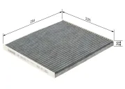 Filter, Innenraumluft BOSCH 1 987 435 572