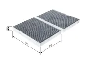 Filter, Innenraumluft BOSCH 1 987 435 578