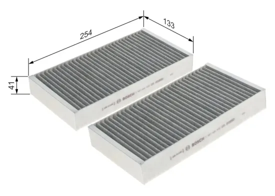 Filter, Innenraumluft BOSCH 1 987 435 585 Bild Filter, Innenraumluft BOSCH 1 987 435 585