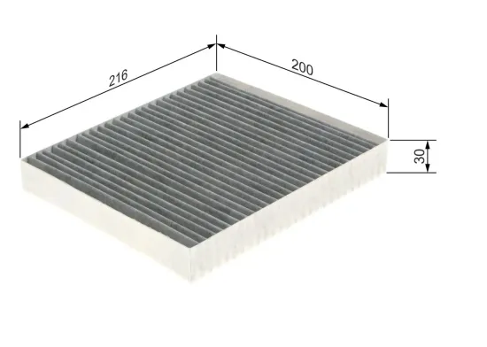 Filter, Innenraumluft BOSCH 1 987 435 592 Bild Filter, Innenraumluft BOSCH 1 987 435 592