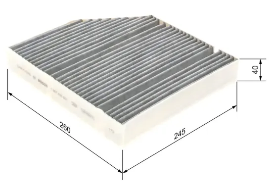 Filter, Innenraumluft BOSCH 1 987 435 601 Bild Filter, Innenraumluft BOSCH 1 987 435 601